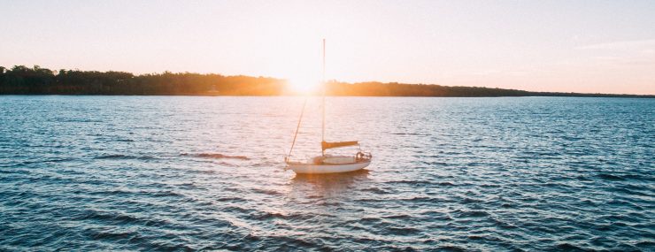 sailboat on a lake